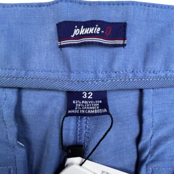 Johnnie-O Dawn 2 Dusk Shorts Men’s 32 Laguna Blue Golf Stretch Hybrid NEW - Picture 8 of 14